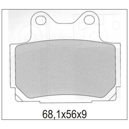 KLOCKI HAMULCOWE GALFER KH104 PÓŁMETALICZNE
