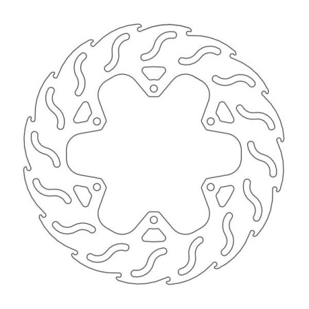 TARCZA HAMULCOWA MOTO-MASTER PRZÓD LEWA F110424