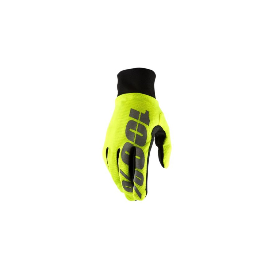 Rękawiczki 100% hydromatic neon yellow wp S