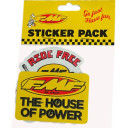NAKLEJKI FMF DECAL STICKER PACK GO FAST HAVE FUN