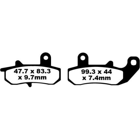Klocki hamulcowe EBC FA SUZUKI DR650 RG125