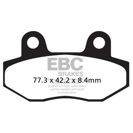 Klocki hamulcowe EBC FA HH HYOSUNG GT125 GT250