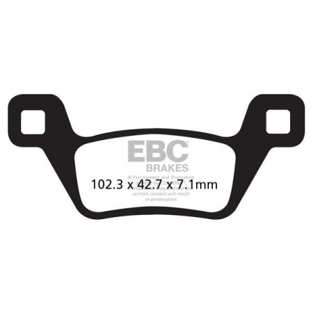 Klocki hamulcowe EBC SINT R KYMCO MXU700