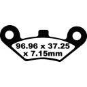 Klocki hamulcowe EBC TT CARBON CF MOTO CF500