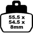 Klocki hamulcowe EBC sfa425 (KH425)