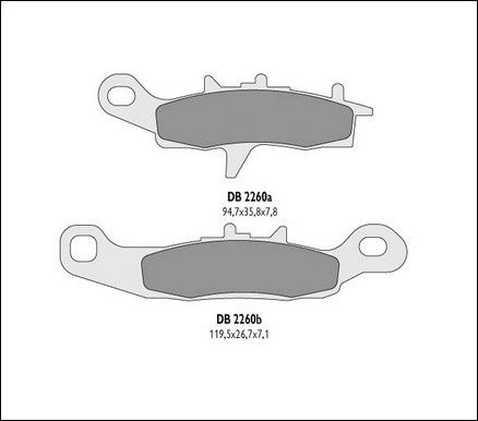 Klocki hamulcowe DELTA BRAKING KH258