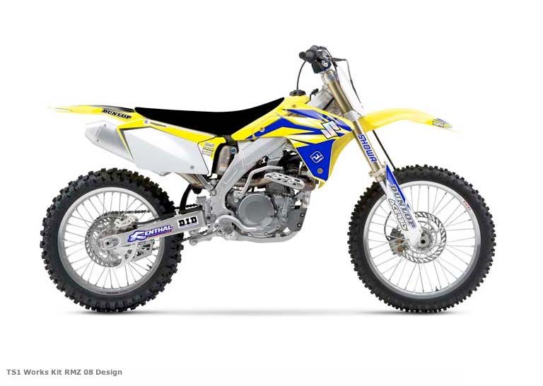 Okleina flu ts1 full kit SUZUKI rmz 250 07-08