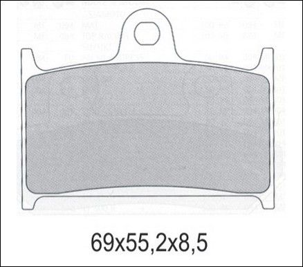 Klocki hamulcowe GALFER KH145