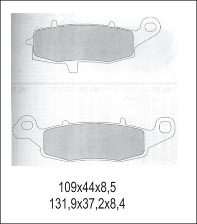 Klocki hamulcowe GALFER KH231