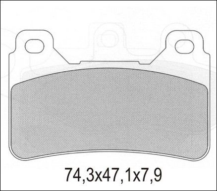 Klocki hamulcowe GALFER KH390