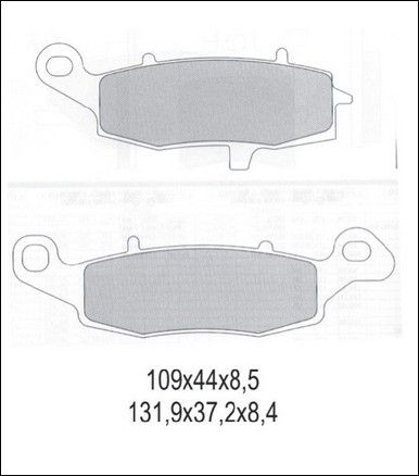 Klocki hamulcowe GALFER KH229