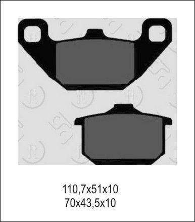 Klocki hamulcowe BRENTA KH85