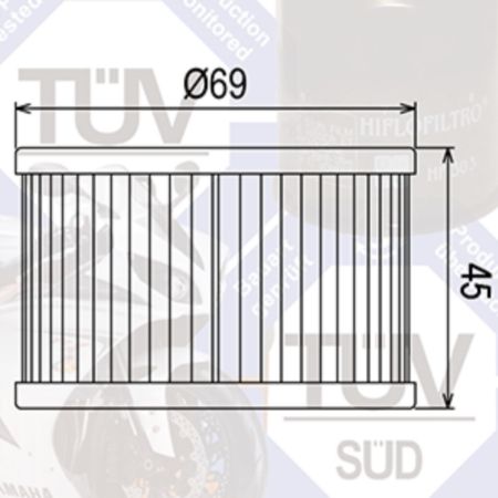 Filtr oleju HF111