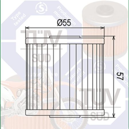 Filtr oleju HF123