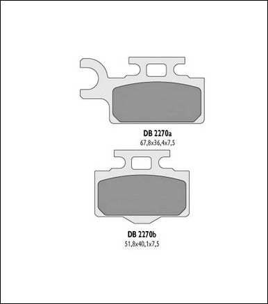 Klocki hamulcowe DELTA BRAKING KH302