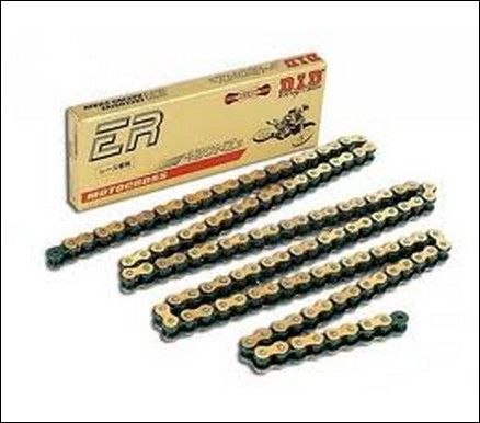Łańcuch DID 420nz3g&b-140 złoty bez o-ringów