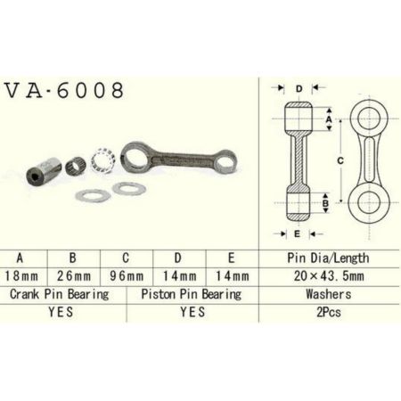 korbowód VESRAH YAMAHA yz 80/85 93-09