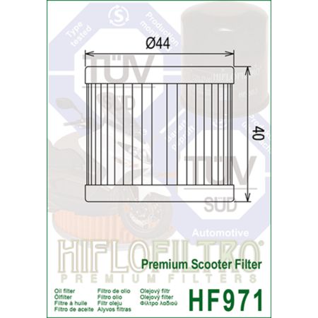 Filtr oleju HF971