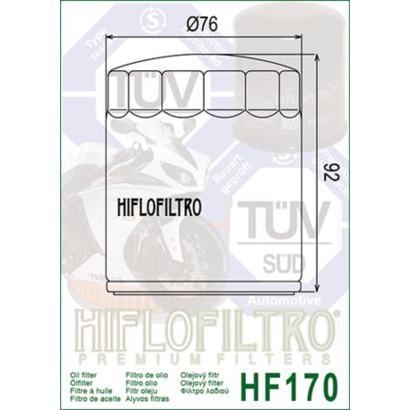 Filtr oleju HF170c chrom