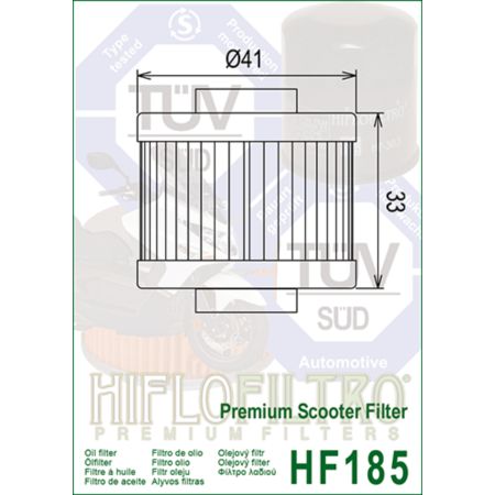 Filtr oleju HF185