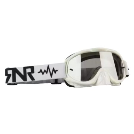Gogle RIP N ROLL white/szybka lustrzana niebieska