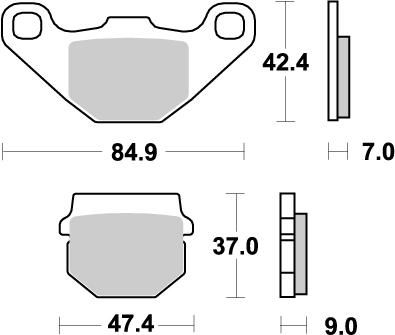 Klocki hamulcowe MOTO-MASTER kx80-100,kdx125,kMX12