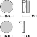 Klocki hamulcowe MOTO-MASTER KH155