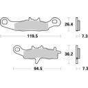 Klocki hamulcowe MOTO-MASTER KH258
