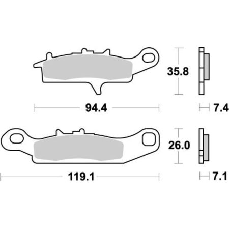 Klocki hamulcowe MOTO-MASTER KH342