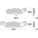Klocki hamulcowe MOTO-MASTER KH342