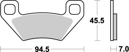 Klocki hamulcowe MOTO-MASTER KH395