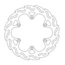 Tarcza hamulcowa flame MOTO-MASTER tył 110222