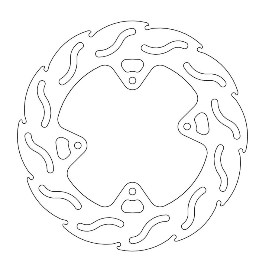 Tarcza hamulcowa flame MOTO-MASTER przód 110231