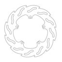 Tarcza hamulcowa flame MOTO-MASTER skuter hexagon