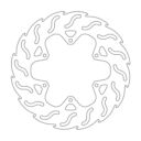 Tarcza hamulcowa MOTO-MASTER przód lewa f110424