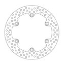 Tarcza hamulcowa halo MOTO-MASTER tył 110452