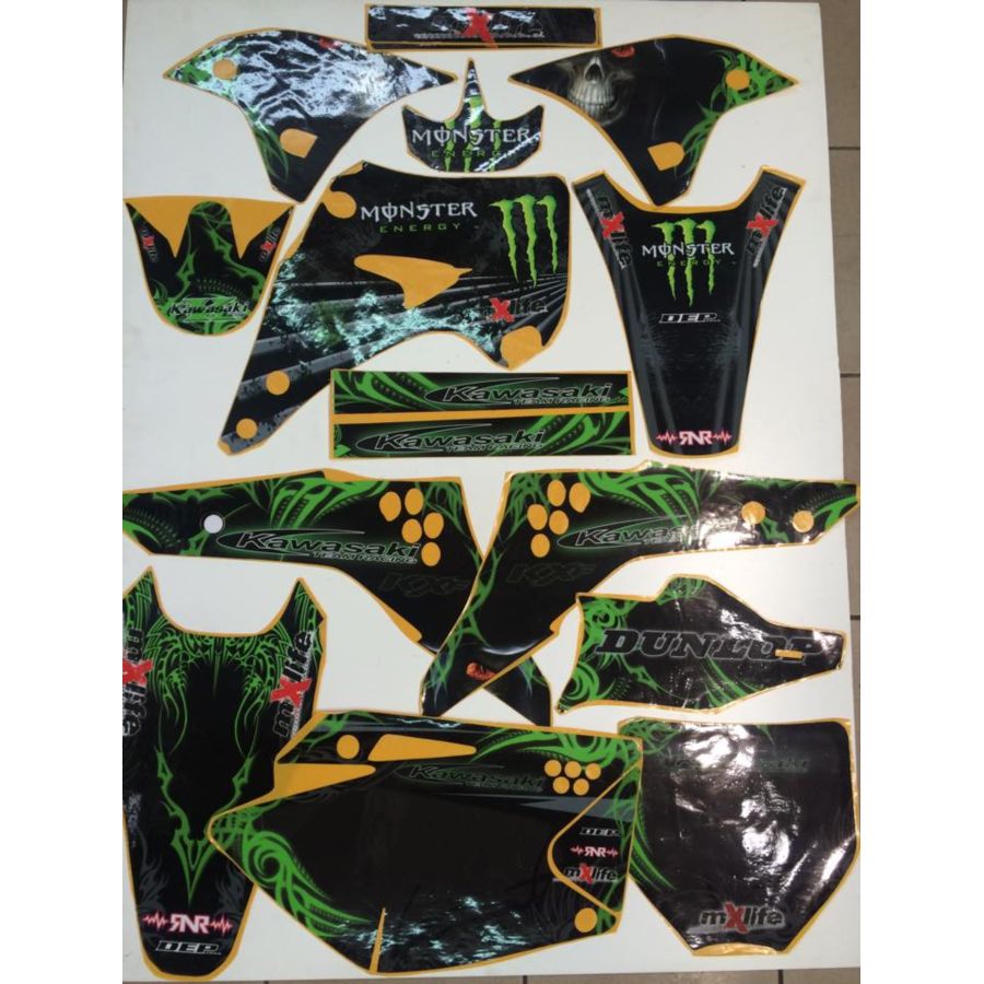 Okleina personalizowana kit KAWASAKI kxf 250 06-08