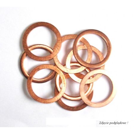 Podkładka miedziana 16x22 mm