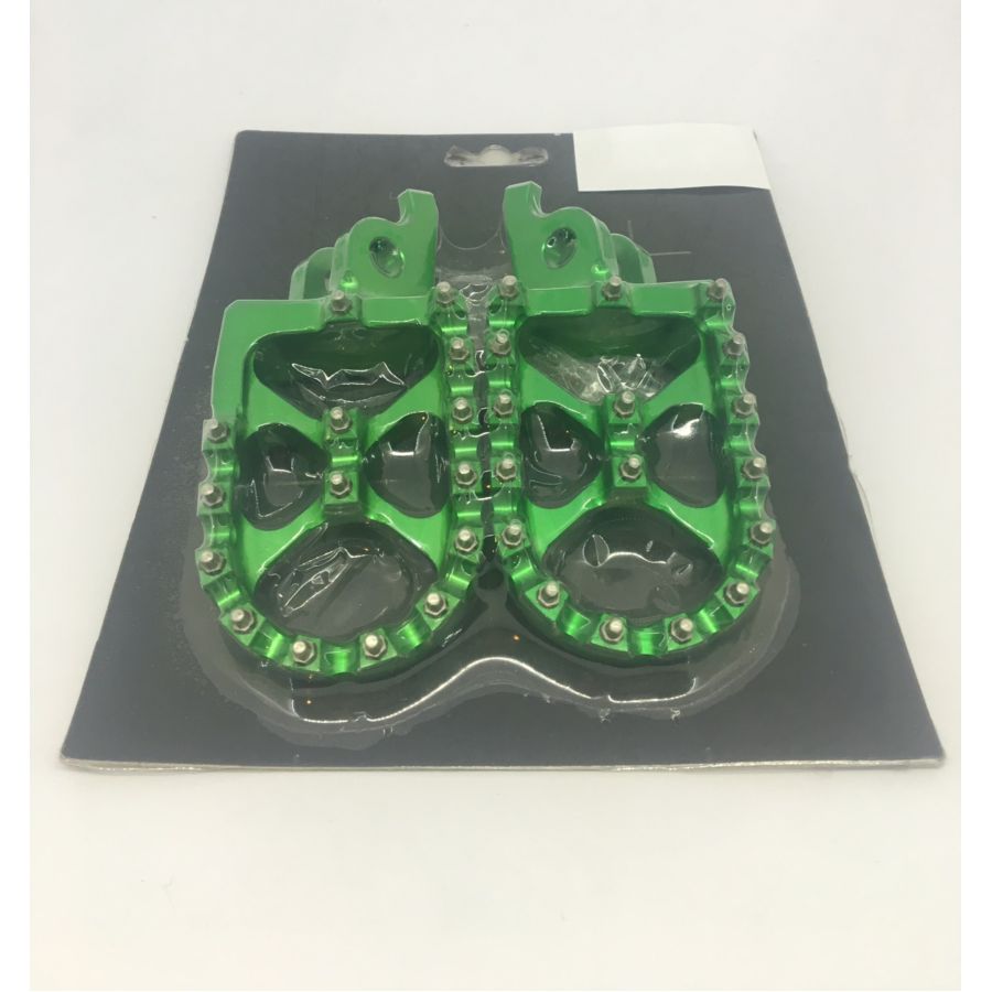 Poszerzone podnóżki KAWASAKI green DIRTY PIG