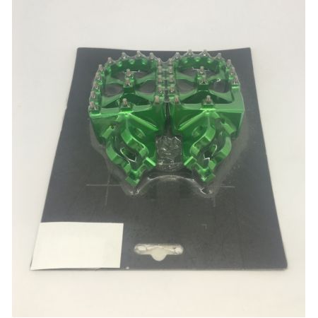 Poszerzone podnóżki KAWASAKI green DIRTY PIG