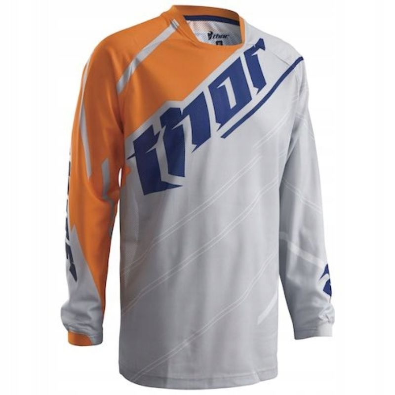 Bluza THOR s6 phase vented grey/orange S