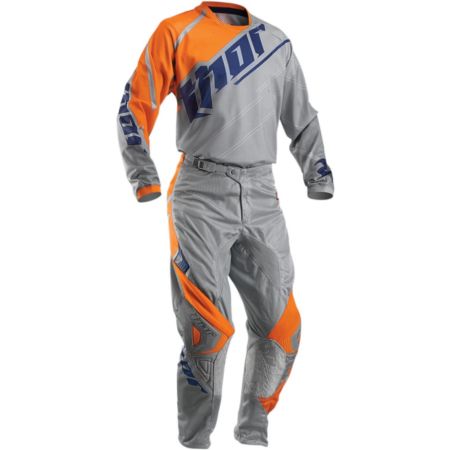 Bluza THOR s6 phase vented grey/orange S