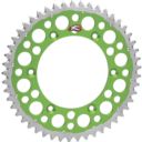 Zębatka tył RENTHAL twinring kx/kxf 50t green