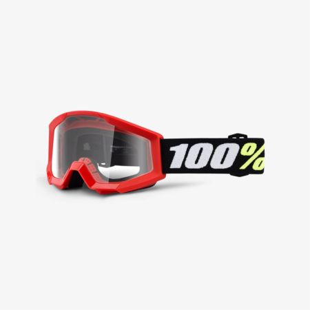 Gogle 100% strata mini red clear