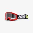Gogle 100% strata mini red clear