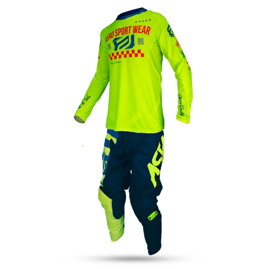 Komplet ASWRACING podium/contrast blue/fluo 38/2XL