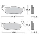 Klocki hamulcowe MOTO-MASTER KH181