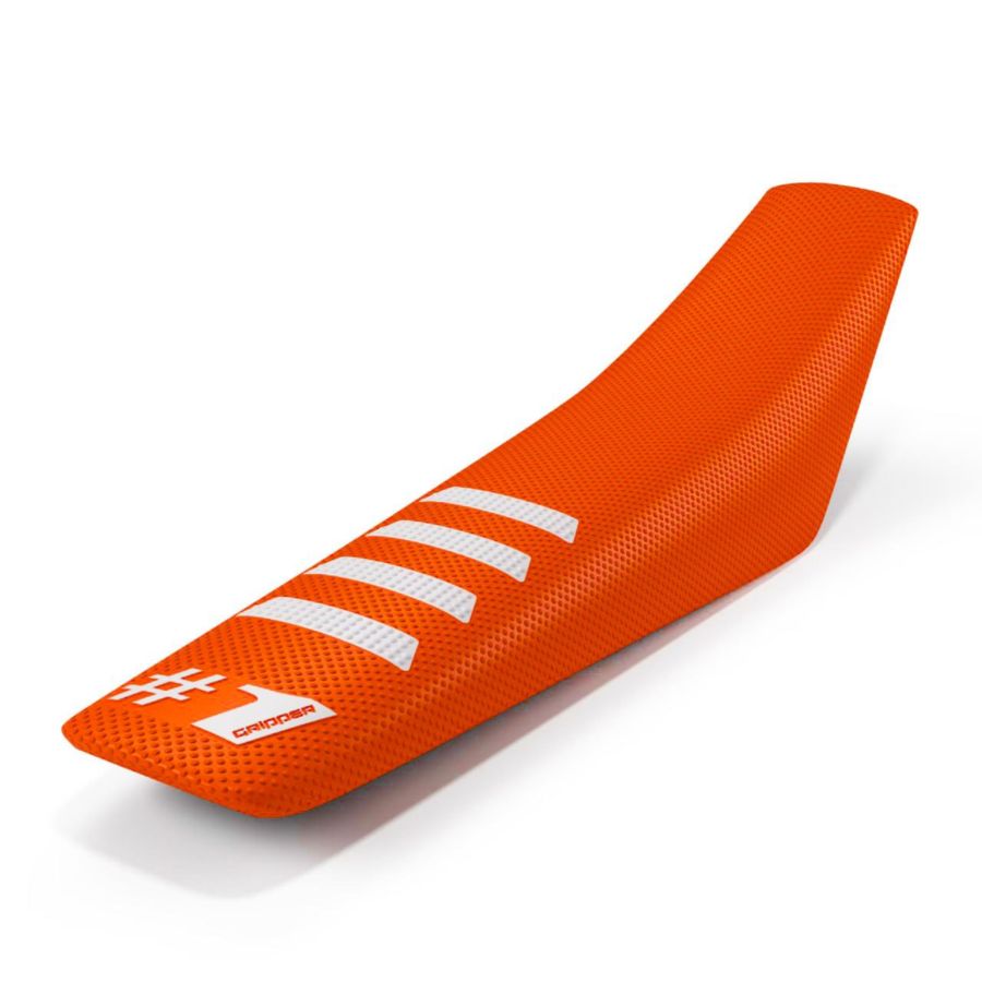 Pokrowiec na siedzenie ONEGRIPPER ribbed or/wht