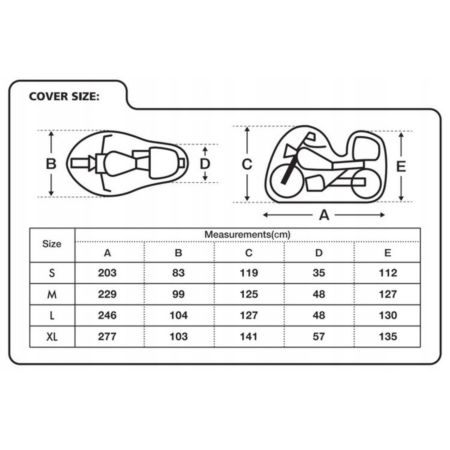 Pokrowiec na motocykl OXFORD aquatex z kufrem S
