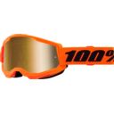 Gogle 100% strata 2 orange - mirror gold